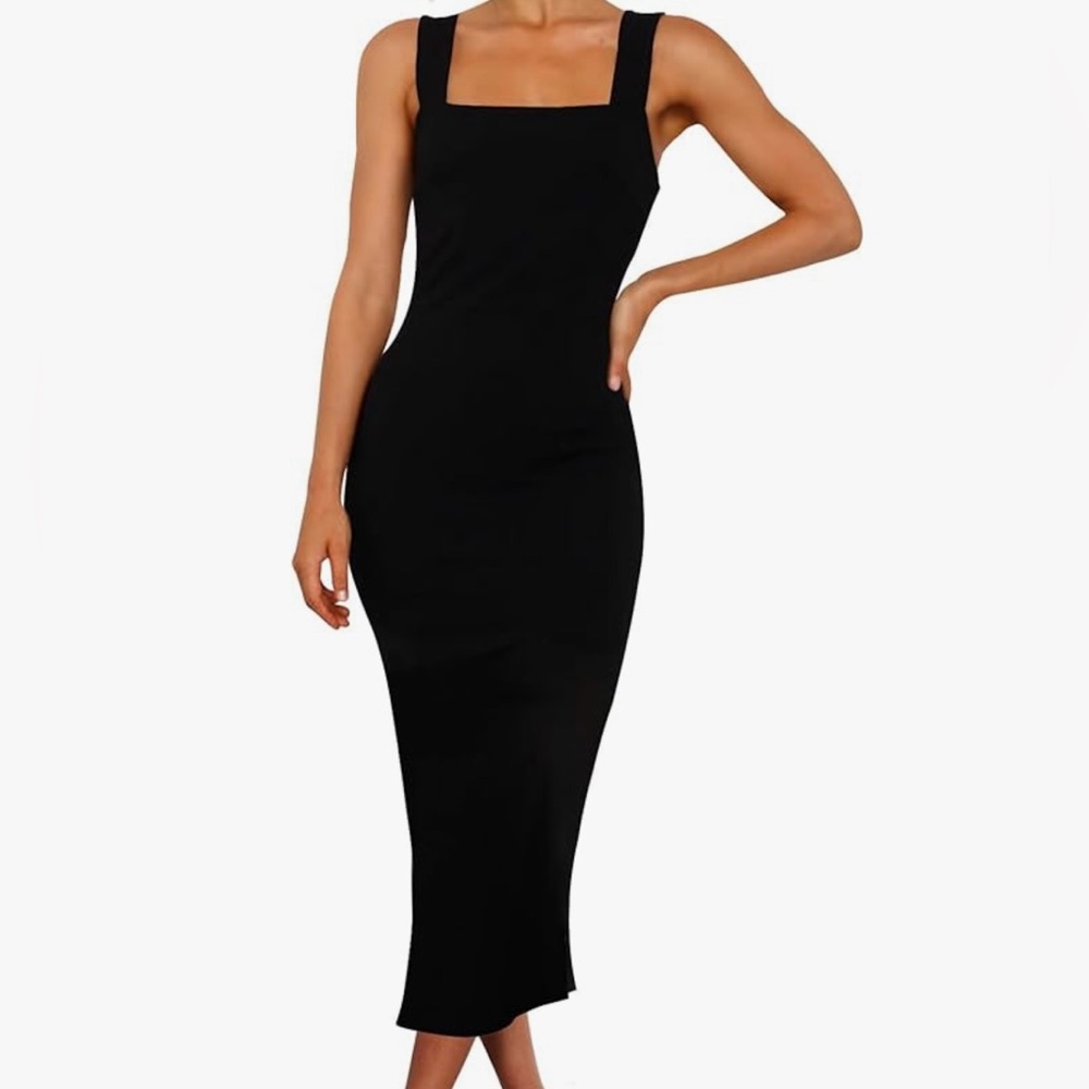 Elegant Black Sleeveless Dress